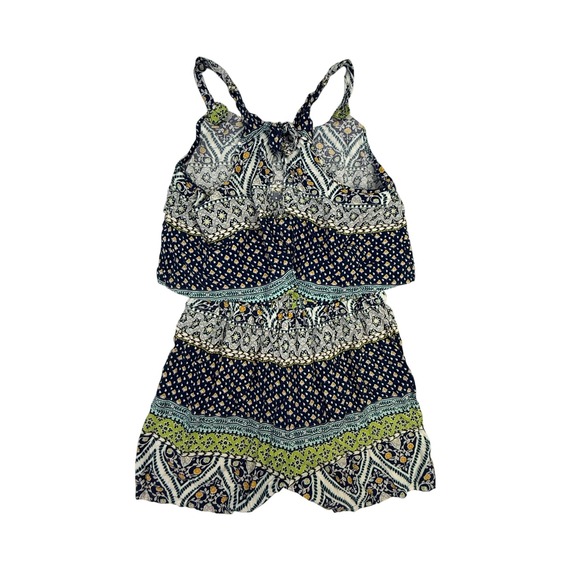 Matilda Jane Other - Matilda Jane Romper Girls 10 Blue Floral Boho Sleeveless Rayon Summer